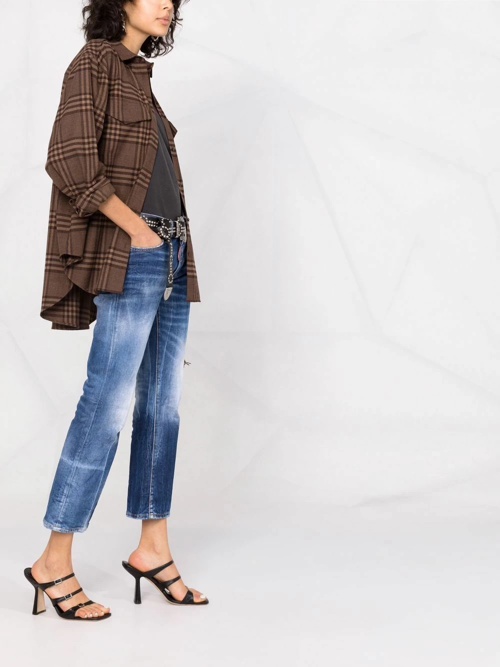 Qualité Supérieure Dsquared2 Jean bootcut court jeans courts femme 8 Dsquared2 jean bootcut court