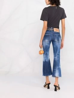 Qualité Supérieure Dsquared2 Jean bootcut court jeans courts femme 13 Dsquared2 jean bootcut court