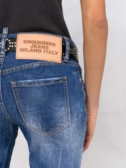 Qualité Supérieure Dsquared2 Jean bootcut court jeans courts femme 12 Dsquared2 jean bootcut court