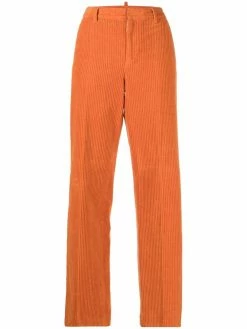 Dsquared2 pantalon droit en velours côtelé
