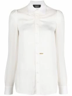 Dsquared2 chemise en soie à manches longues
