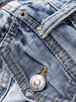 Dsquared2 robe-bustier à effet délavé