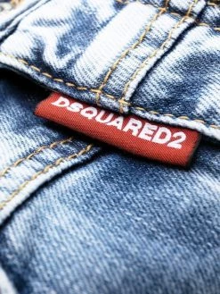 Dsquared2 robe-bustier à effet délavé