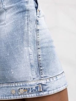 Dsquared2 robe-bustier à effet délavé