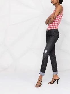 Dsquared2 Produit de première qualité Jean skinny à plaque logo jeans skinny femme 15 Dsquared2 jean skinny à plaque logo