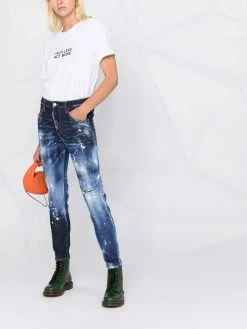 Dsquared2 jean à effet taches de peinture