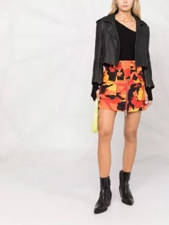 Dsquared2 jupe évasée à imprimé camouflage