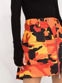 Dsquared2 jupe évasée à imprimé camouflage