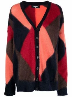Dsquared2 cardigan à motif géométrique