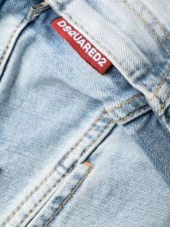 Dsquared2 robe en jean à détail de nœud