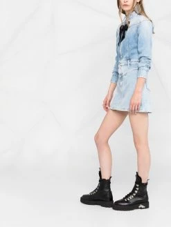Dsquared2 robe en jean à détail de nœud