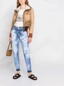 Dsquared2 jean slim à effet délavé