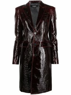 Dsquared2 manteau verni à effet froissé
