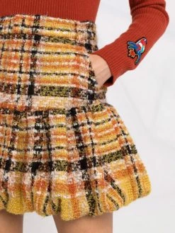 Dsquared2 jupe en maille à carreaux