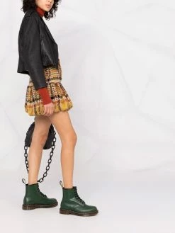 Dsquared2 jupe en maille à carreaux