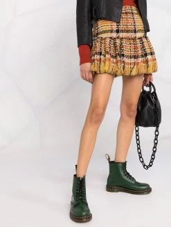 Dsquared2 jupe en maille à carreaux