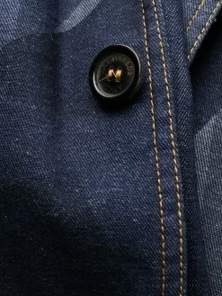 Dsquared2 blazer en jean à imprimé géométrique