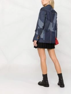 Dsquared2 blazer en jean à imprimé géométrique