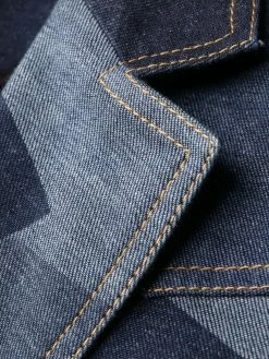 Dsquared2 blazer en jean à imprimé géométrique