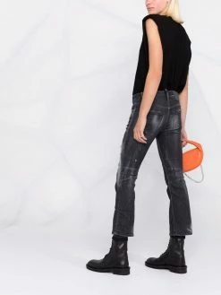 Dsquared2 jean évasé à effet usé