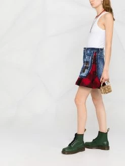 Dsquared2 jupe à design superposé en jean