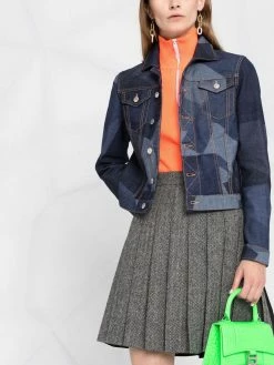 Dsquared2 Veste en jean à imprimé géométrique Se Vend Bas Prix vestes en jean femme 12 Dsquared2 veste en jean à imprimé géométrique