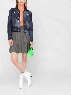 Dsquared2 veste en jean à imprimé géométrique