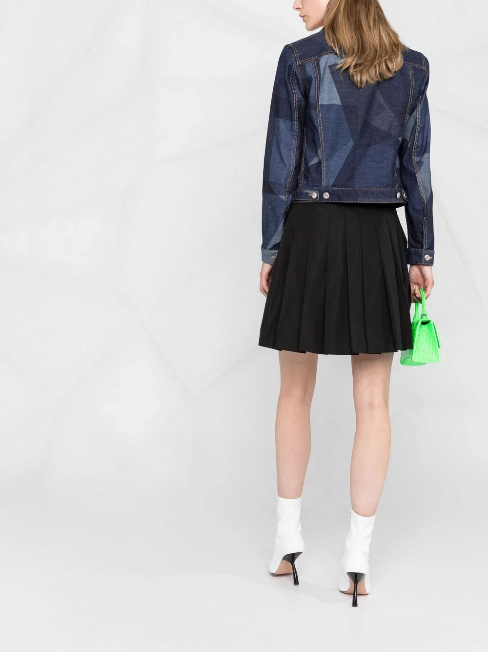 Dsquared2 Veste en jean à imprimé géométrique Se Vend Bas Prix vestes en jean femme 8 Dsquared2 veste en jean à imprimé géométrique