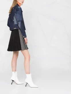 Dsquared2 Veste en jean à imprimé géométrique Se Vend Bas Prix vestes en jean femme 11 Dsquared2 veste en jean à imprimé géométrique