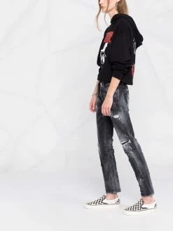 Dsquared2 jean slim à taches de peintures