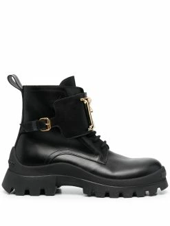 Dsquared2 bottines à plaque logo