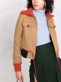 Dsquared2 veste zippée à empiècements nervurés