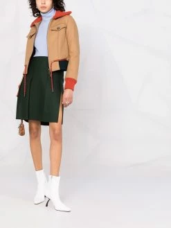 Dsquared2 veste zippée à empiècements nervurés