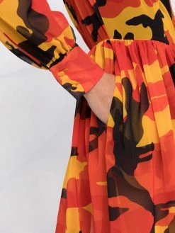 Dsquared2 robe-chemise à imprimé camouflage