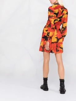 Dsquared2 robe-chemise à imprimé camouflage