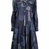 Dsquared2 robe-chemise en jean à motif géométrique