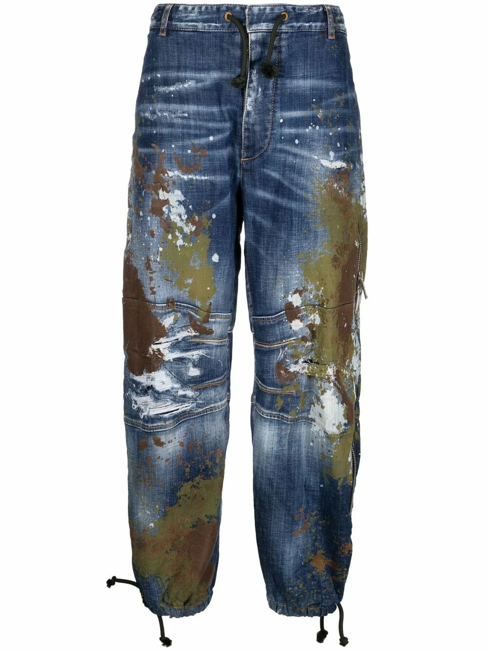 Dsquared2 Jean ample à effet taches de peinture Vendre jeans fuselés femme 3 Dsquared2 jean ample à effet taches de peinture