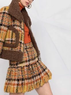 Dsquared2 veste en tweed à motif tartan