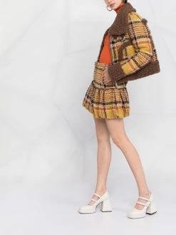 Dsquared2 veste en tweed à motif tartan