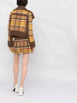 Dsquared2 veste en tweed à motif tartan