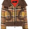Dsquared2 veste en tweed à motif tartan