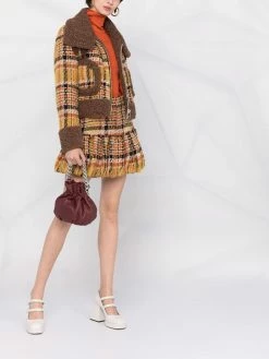 Dsquared2 veste en tweed à motif tartan