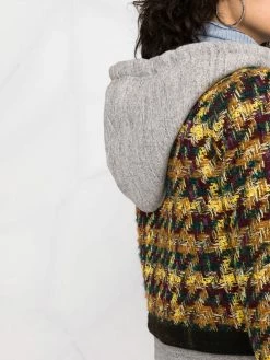 Dsquared2 veste en tweed à capuche