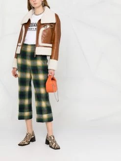 Prix Imbattable Dsquared2 Veste en cuir à fermeture zippée vestes en cuir femme 9 Dsquared2 veste en cuir à fermeture zippée