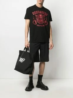 Dsquared2 t-shirt à imprimé tigre