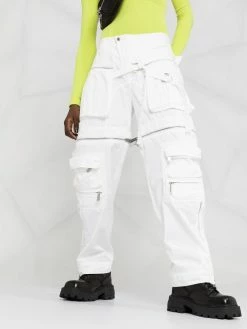 Dsquared2 Faible Prix Pantalon Aviator à fermeture zippée pantalons droits femme 14 Dsquared2 pantalon Aviator à fermeture zippée