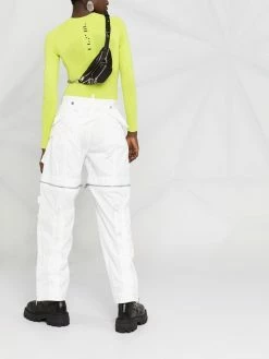 Dsquared2 Faible Prix Pantalon Aviator à fermeture zippée pantalons droits femme 13 Dsquared2 pantalon Aviator à fermeture zippée