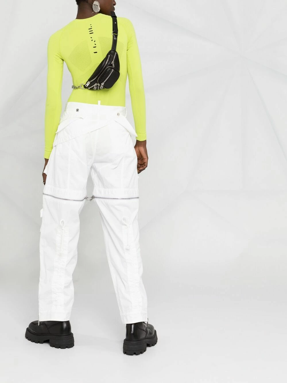 Dsquared2 Faible Prix Pantalon Aviator à fermeture zippée pantalons droits femme 6 Dsquared2 pantalon Aviator à fermeture zippée