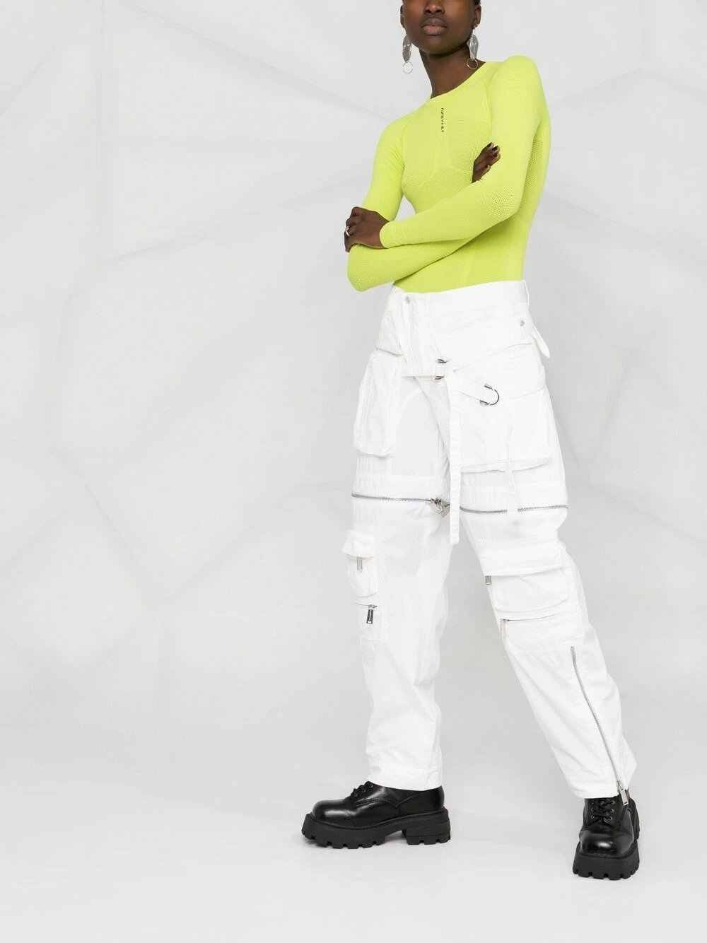 Dsquared2 Faible Prix Pantalon Aviator à fermeture zippée pantalons droits femme 8 Dsquared2 pantalon Aviator à fermeture zippée