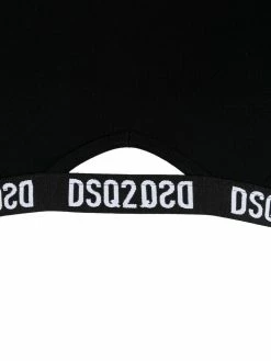 Dsquared2 haut crop à bande logo